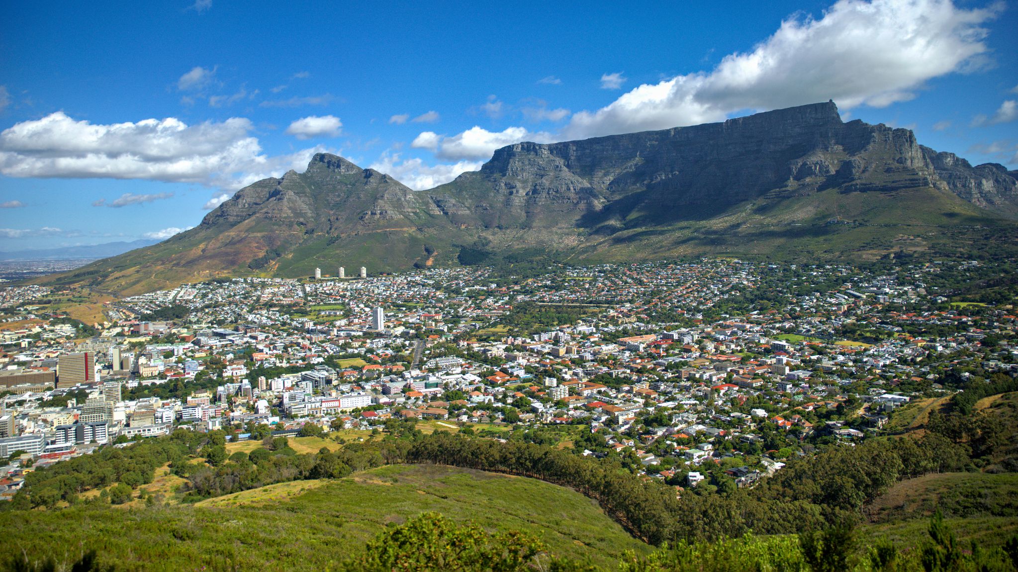 Blick vom Signal Hill auf Kapstadt